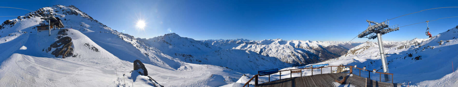 Webcam Valmeinier, sommet du Gros Crey (arrivée télésiège Sandonière)