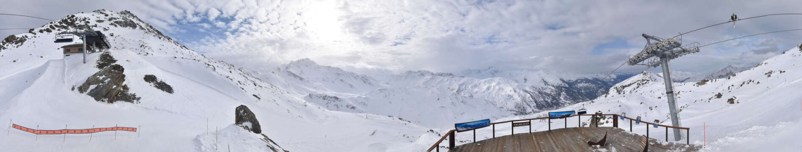 Webcam Valmeinier, sommet du Gros Crey (arrivée télésiège Sandonière)