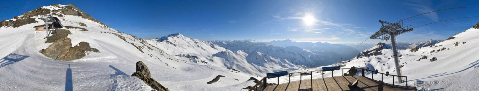 Webcam Valmeinier, sommet du Gros Crey (arrivée télésiège Sandonière)